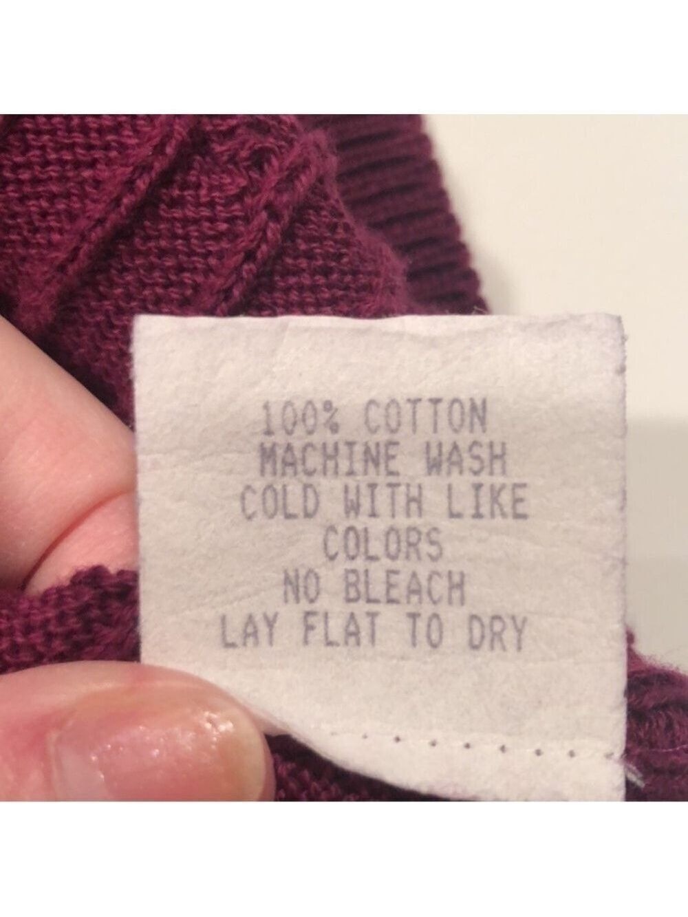 EASTBROOK Clothing Company Maroon w/ Black Trim Button Down Sweater Vest, Size M - Picture 8 of 8